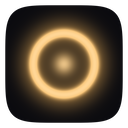 TorrentStream logo: a warm ring of light